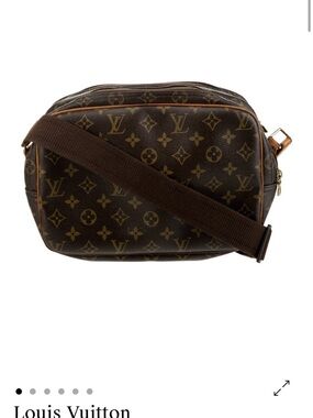 Louis Vuitton Monogram Canvas Crossbody Bag in Brown reporter monogram PM vintag